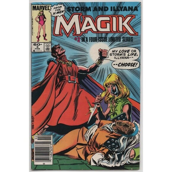 Marvel Comics Other - Magik 3 Marvel Comics 1984 Newsstand GD+ 2.5 Illyana Storm Centerfold Detached